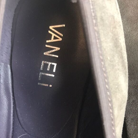 VANELI BROWN MICROSUEDE WEDGE SHOES. NEW - Picture 4 of 6